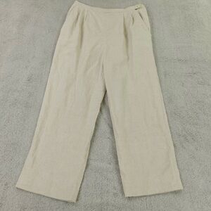 Liz Claiborne Cream Wide Leg Pants